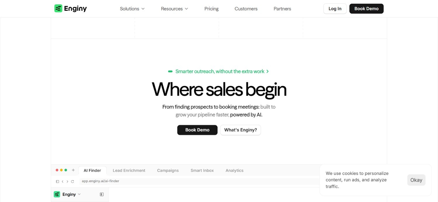 The Enginy homepage